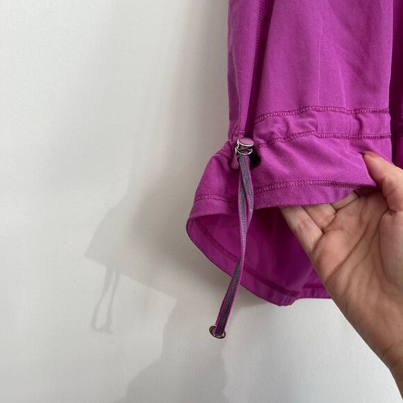 Lululemon Ultra Violet Chase Me Running Athletic Cinch Hem Tank Top - 6 - Picture 7 of 7